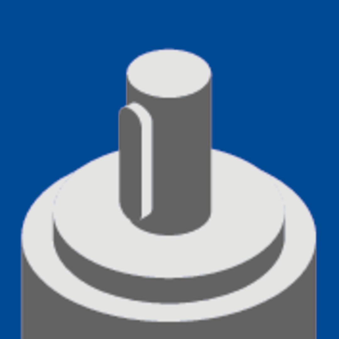 Broche avec sécurité anti rotation, rainure de clavette Broche avec sécurité anti rotation, rainure de clavette