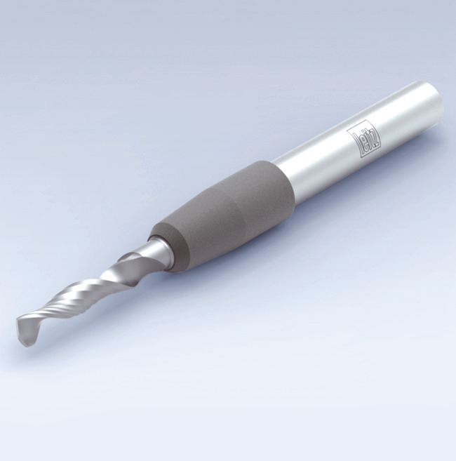 Spiral finishing router cutter, HW-solid, Z 1, extended version