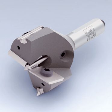 Hinge boring bits, turnblade design