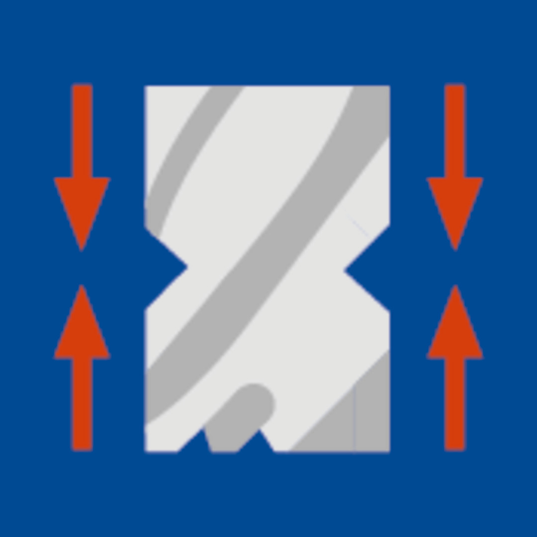 Compression cutting, delamination-free processing Compression cutting, delamination-free processing